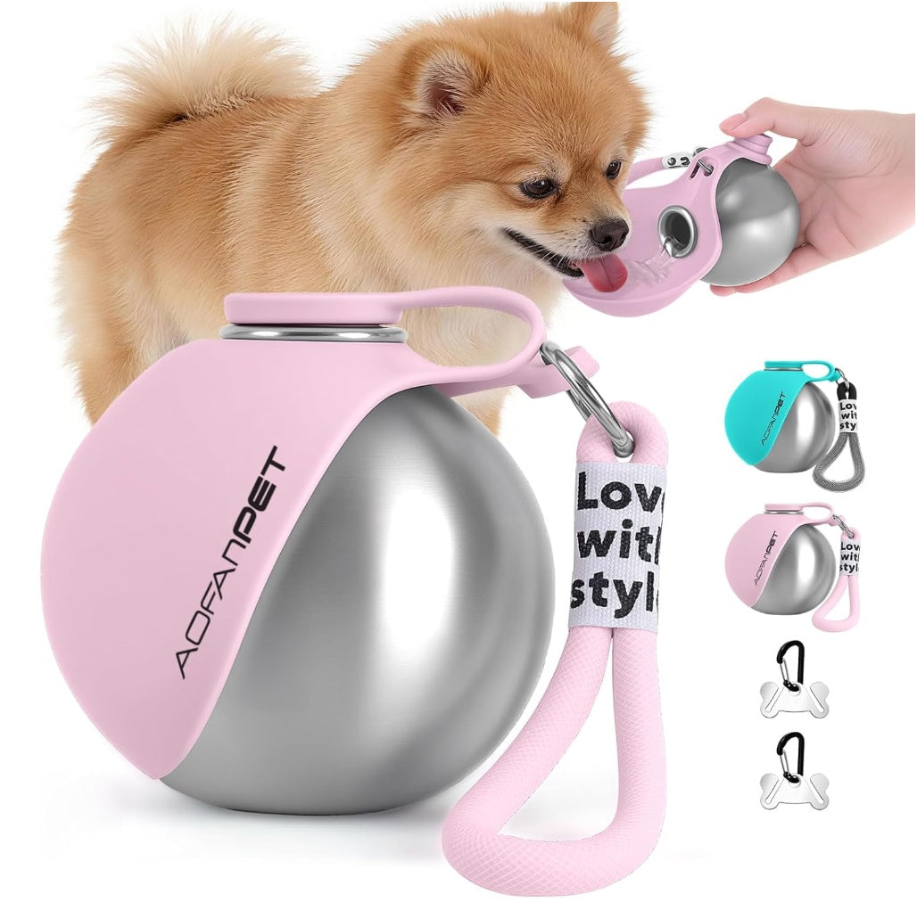 Portable Outdoor Pet Stainless Steel Water Bottle